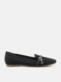PAZZION, Annabelle Flyknit Loafers, Black