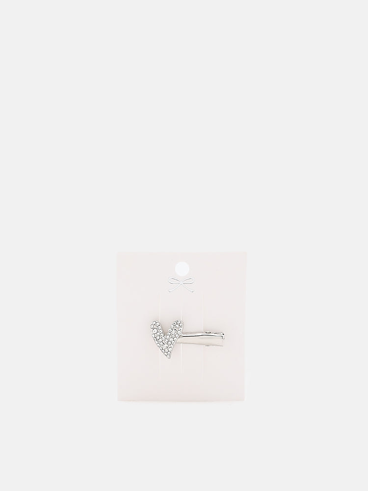 PAZZION, Claire Love Glistening Hair Clip, Clear