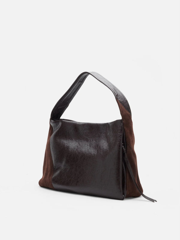 PAZZION, Rosamund Shoulder Bag, Brown