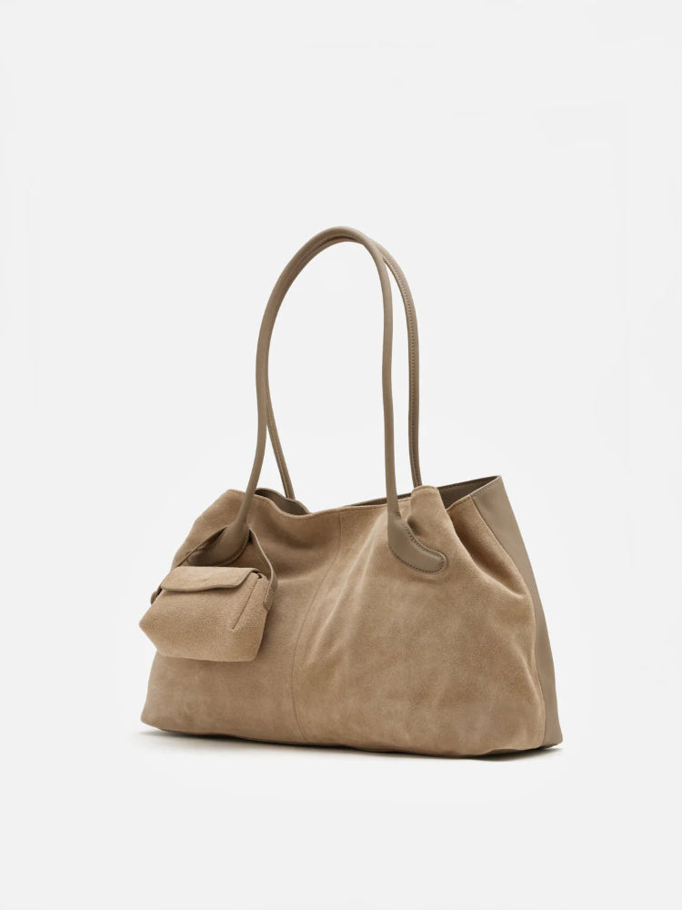 PAZZION, Santina Convertible Tote, Almond