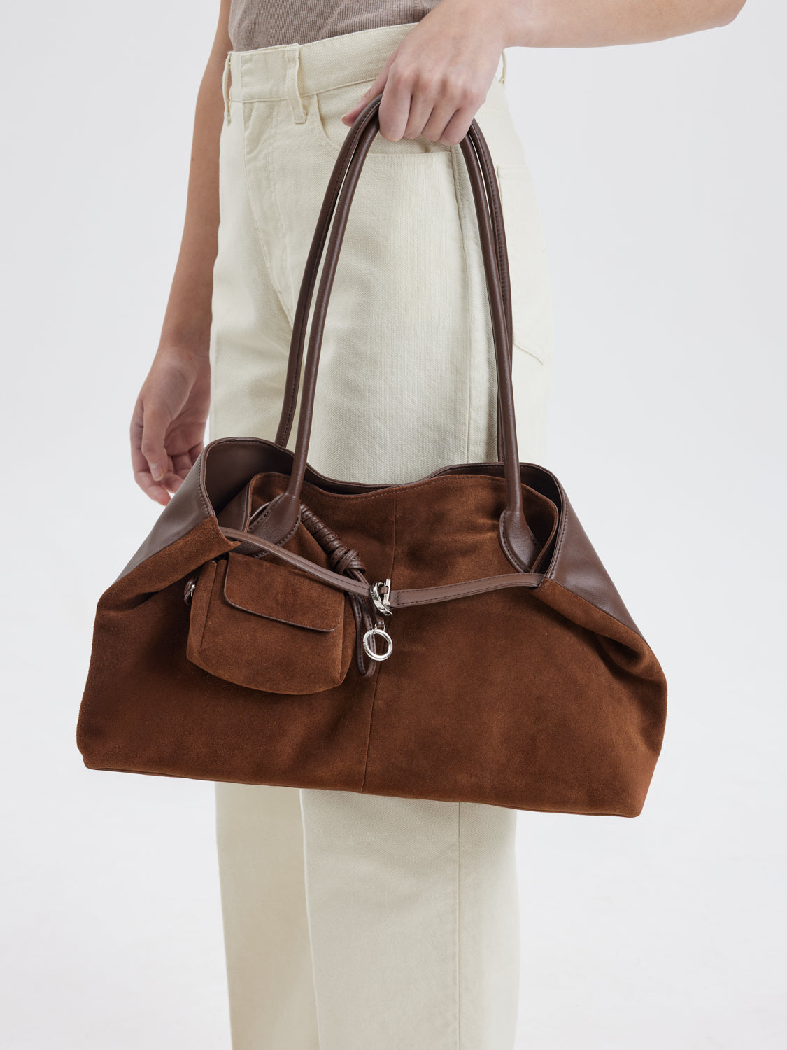 PAZZION, Santina Convertible Tote, Darkbrown