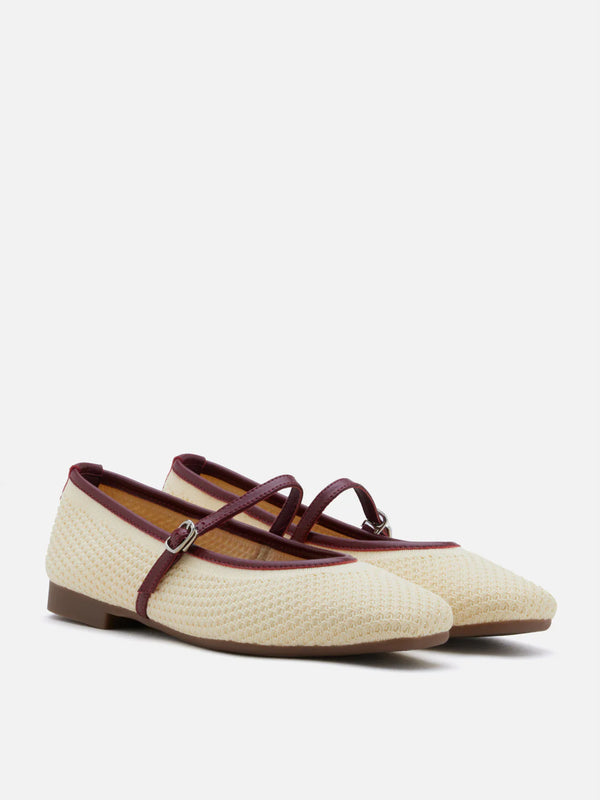 PAZZION, Whitney Flyknit Colour-Block Mary Janes, Yellow