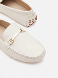 PAZZION, Alara Horsebit Moccasins, Beige