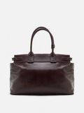 PAZZION, Alesha Top Handle Belted Bag, Wine