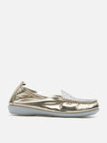 PAZZION, Alexi Crystal Embellished Moccasins, Gold