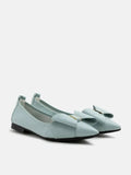 PAZZION, Alicia Bow Point-Toe Flats, Light Blue