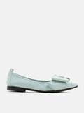 PAZZION, Alicia Bow Point-Toe Flats, Light Blue