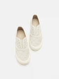 PAZZION, Alyna Unlaced Slip-On Sneakers, Beige