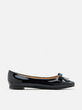 PAZZION, Ariel Ribbon Detailed Flats, Black