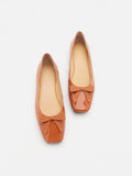 PAZZION, Ariel Ribbon Detailed Flats, Orange