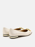 PAZZION, Ashland Pointed-Toe Ballet Flats, Beige