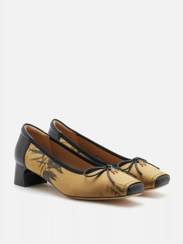 Ashlyn Printed Bow Heels