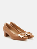 Azalea Buckle Low Block Heels