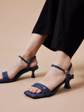 PAZZION, Bella Strappy Heels, Blue