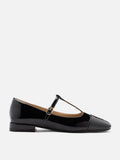 PAZZION, Brielle Patent T-Bar MaryJanes, Black