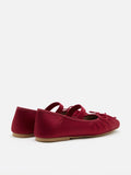 PAZZION, Brivelle Silk Mary Janes, Red