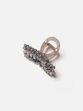 PAZZION, Cady Pearls Claw Clip, Grey