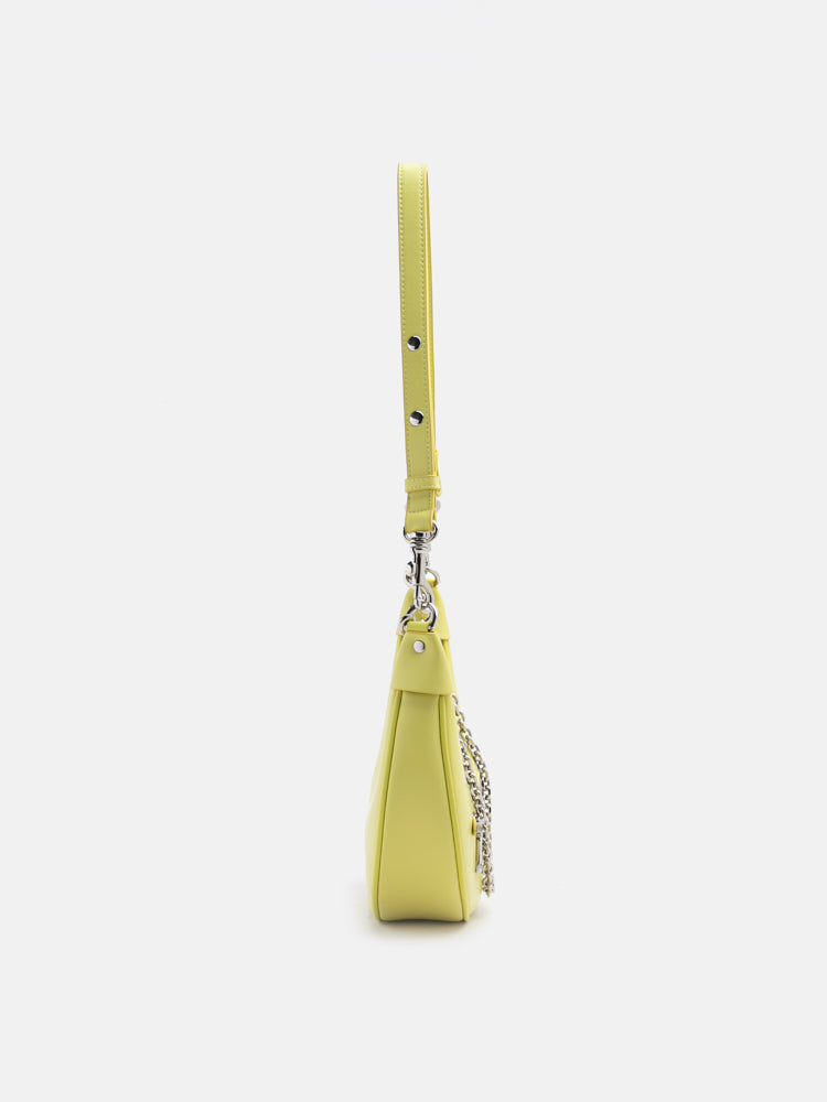 PAZZION, Chang Crescent Shoulder Bag, Yellow