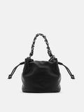 PAZZION, Coty Chained Bucket Bag, Black