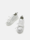 PAZZION, Dana Bow Tie Sneakers, White