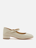 PAZZION, Dinah Patent Mary Jane Heels, Beige