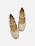 PAZZION, Dinah Patent Mary Jane Heels, Beige