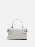 PAZZION, Elettra Compact Satchel, Beige