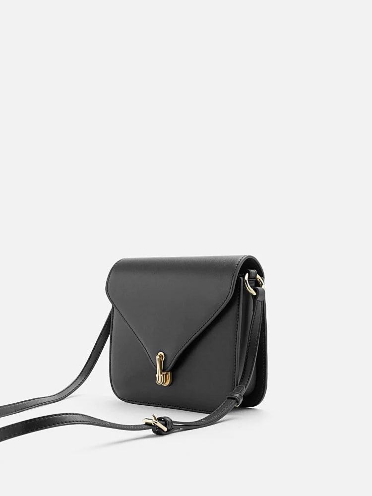 PAZZION, Elizabeth Leather Bag, Black