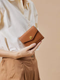 PAZZION, Elle Compact Wallet, Brown