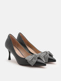 PAZZION, Fiona Crystal Embellished High Heel, Black