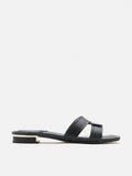 PAZZION, Gemma Crossover Sandals, Black