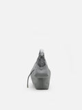 PAZZION, Giovanna Slouchy Leather Shoulder Bag, Grey
