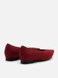 PAZZION, Hadley Flyknit Covered Flats, Red