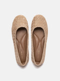 PAZZION, Imani Woven Flats, Almond