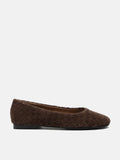 PAZZION, Imani Woven Flats, Darkbrown