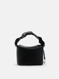 PAZZION, Jovie Ruched Strap Shoulder Bag, Black