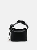 PAZZION, Jovie Ruched Strap Shoulder Bag, Black