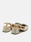 PAZZION, Juliette Slingback Heels, Beige