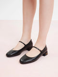 PAZZION, Juno Low Heel Mary Janes, Black