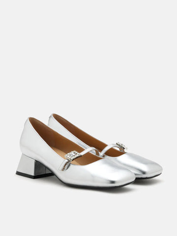 Kamielle Embellished Buckle Mary Jane Heels