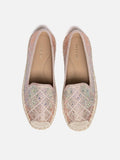 PAZZION, Karivyn Crystal Embroidered Espadrilles, Pink