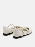 PAZZION, Kassandra Strappy Ballet Flats, White