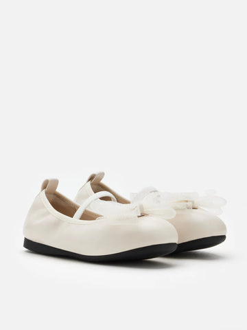 Mini Kylie Tulle Bow Mary Janes