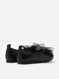 PAZZION, Katie Tulle Bow Mary Janes, Black