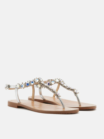 Kienna Embellished T-bar Sandals