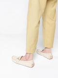 PAZZION, Lica Tie Buckle Moccasin, Beige