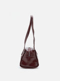 PAZZION, Louella Crinkled Elongated Handle Bag, Wine
