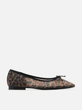PAZZION, Lourdes Bow Mesh Flats, Brown
