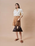 PAZZION, Lucia Slouchy Shoulder Bag, Brown