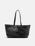 PAZZION, Marivyn Leather Tote, Black